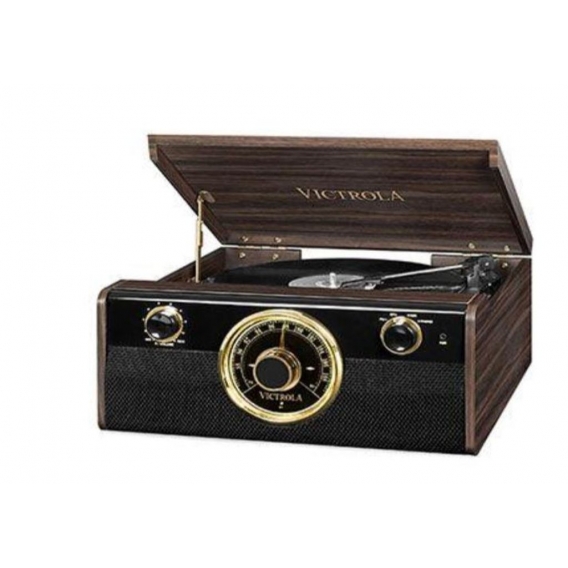 VICTROLA Empire Junior Stereo Kette 4-in-1 Platinum Vinyl - Espresso