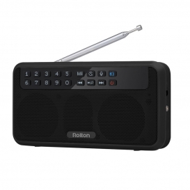 More about Rolton E500 Drahtloser Bluetooth-Lautsprecher 6 W HiFi-Stereo-Musikplayer Tragbares digitales FM-Radio mit Taschenlampen-LED-Dis