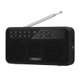 Rolton E500 Drahtloser Bluetooth-Lautsprecher 6 W HiFi-Stereo-Musikplayer Tragbares digitales FM-Radio mit Taschenlampen-LED-Dis