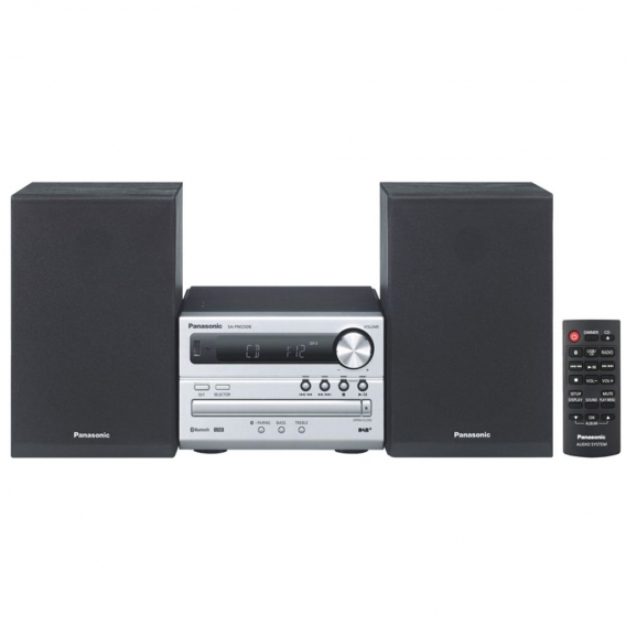 Panasonic SC PM 250B DAB+ Micro Hifianlage mit Bluetooth silber schwarz