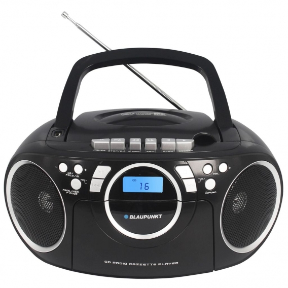 Boombox Tragbarer CD-Player Stereoanlage Kassettenplayer Stereo Mp3 AUX USB FM