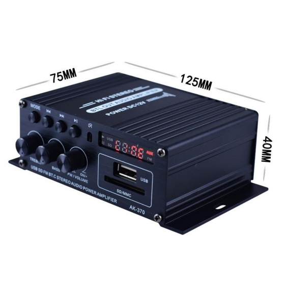 Mini Audio Verstärker Amp Lautsprecher System Wireless 12V Surround Sound,Bluetooth Konnektivität