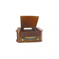 INOVALLEY RETRO29-E Hifi-Vinylkette im Bluetooth-Retro-Stil - CD / K7 Audio / FM / USB