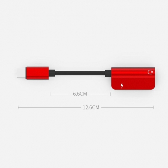 Pyzl Typ-C-auf-3,5-mm-Kopfhörerkabeladapter / Typ-C-USB-C-Stecker auf 3,5-AUX-Audiobuchse für Xiaomi-Android-Telefone