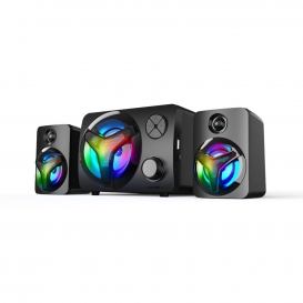 More about Vakoss SP-3140BK Multimedia-Lautsprechersystem mit RGB-LED-Licht Lautsprechern und Subwoofer 2.1-Kanäle