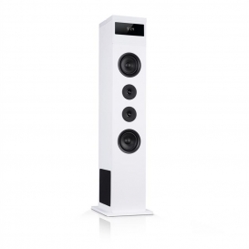 More about auna Karaboom 100 - 2.1 Lautsprechersystem, Turmlautsprecher, 2.1 Lautsprecher, Standlautsprecher, 120 Watt max. Bluetooth, USB 