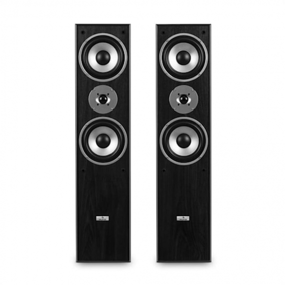 auna L766 - HiFi Boxen-Paar , Stand-Lautsprecher , Lautsprecher-Boxen , 3-Wege-Technik , Bassreflex , 20 Hz bis 20 kHz Frequenzg