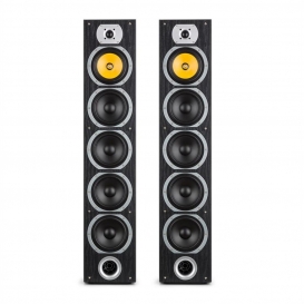 More about auna V7B - Standlautsprecher, Lautsprecher Boxen, 4-Wege Standboxen, 440 Watt, 3 x 6,5'' Tieftöner, 1 x 6,5'' Subwoofer, 1 x 6,5