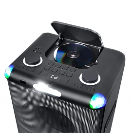 More about Enceinte Bluetooth Muse M-1958DJ Party Box avec CD, USB, Radio FM, Puissance 500W, Animation LED + Strobe, Microphone, Téléco