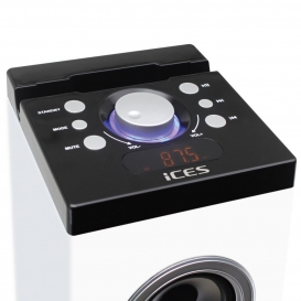 More about Ices IBT-6 Zebra - Lautsprecherturm mit Bluetooth, FM-Radio, USB- und SD-Karten-Player - Weiß