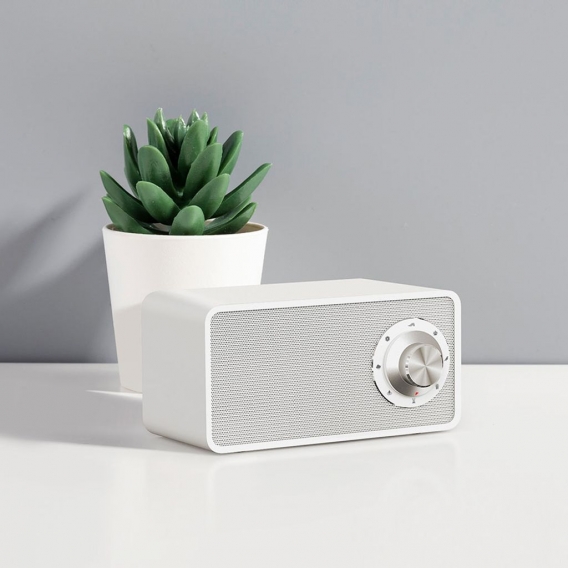 Xiaomi Youpin Qualitell White Noise Lautsprecher mit natuerlichem Klang und kabellosem Ladegeraet BT V5.0 Soundbox 5 W / 10 W ka