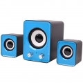 Kompaktes 2.1-Subwoofer USB Lautsprecher Set 12W, 3,5 mm, USB Stromversorgung, für PC, Laptop, Tablet und Smartphone