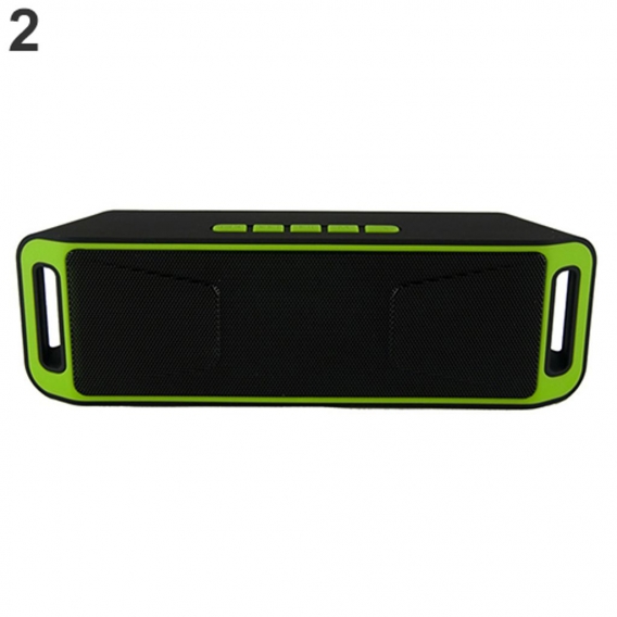 Tragbarer drahtloser Lautsprecher Bluetooth 4.0 Stereo-Subwoofer TF USB FM-Radio Eingebautes Mikrofon Dual-Lautsprecher Bass-Sou