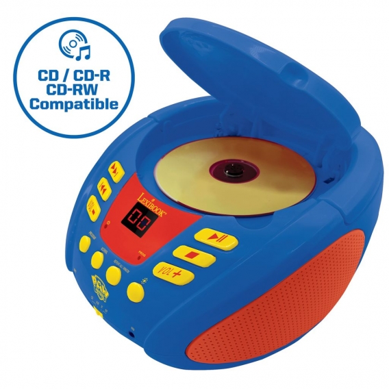 Lexibook RCD109PA Paw Patrol Kinder CD-Player mit Bluetooth und LED