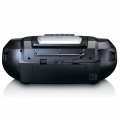 Lenco SCD-720SI - Tragbare XXL Boombox mit DAB+ / FM-Radio, Bluetooth, CD-, USB- und Kasetten-Spieler - Silber