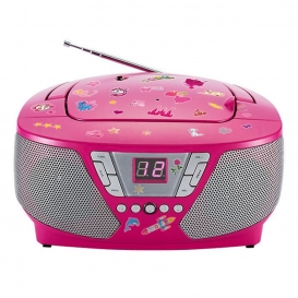 More about Bigben Interactive CD60RSSTICK Tragbares Kinder Radio, FM, CD-Audio, Portable CD Player, Farbe: Pink