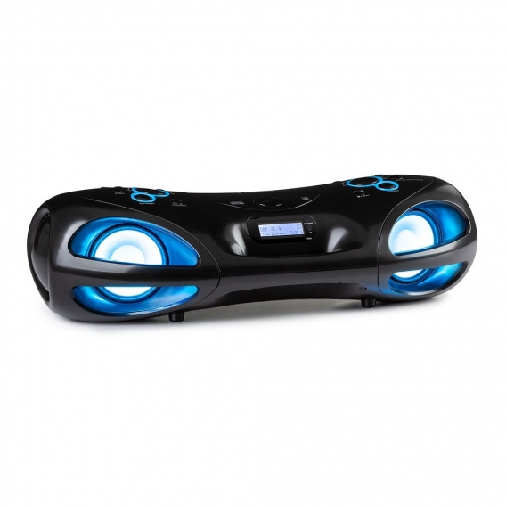 auna Spacewoofer DAB Boombox CD-Player , DAB+ UKW Radio , Bluetooth , Fernbedienung , Music2Light LED-Beleuchtung