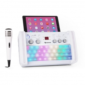 More about auna DiscoFever 2.0 Bluetooth-Karaokeanlage - Karaoke-Maschine, Karaoke-Set, CD-, CD+G-Player, Disco-LED, Halterung, inkl. Karao