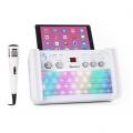 auna DiscoFever 2.0 Bluetooth-Karaokeanlage - Karaoke-Maschine, Karaoke-Set, CD-, CD+G-Player, Disco-LED, Halterung, inkl. Karao