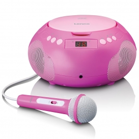 More about Lenco SCD-620PK - Kinder CD-Player Radio Mikrofon Aux-Eingang Pink