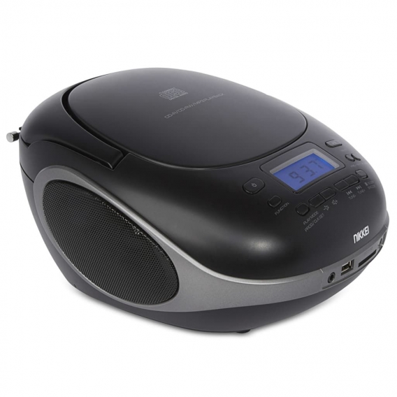 Nikkei CD-Player mit UKW-Radio und USB-Anschluss NPRC56BK 14W Schwarz