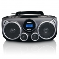 Lenco SCD-100BK - Tragbares PLL FM-Radio CD- Player einschließlich Bluetooth/USB und SD-Player - Schwarz