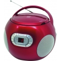 Soundmaster SCD2120 CD-Boombox, UKW/MW, Hörbuchfunktion, AUX-In, versch. Farben Farbe: Rot