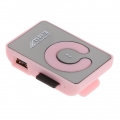 Tragbarer Clip Mini USB MP3 Musik Media Player Micro SD TF Karte Up Pink Farbe Rosa