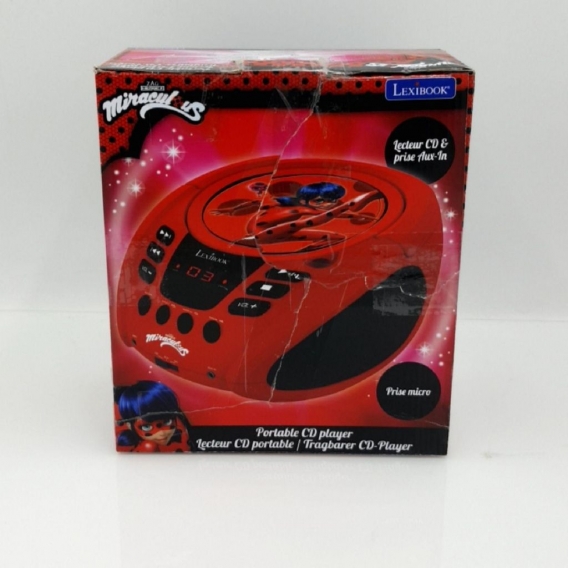 Lexibook Miraculous Boombox CD-Player Mikrofoschluss AUX-Eingangsbuchse MP3/MP4 (48,23)