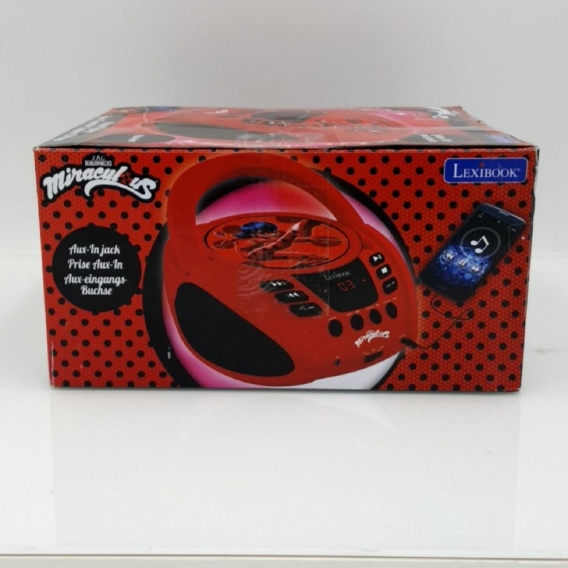 Lexibook Miraculous Boombox CD-Player Mikrofoschluss AUX-Eingangsbuchse MP3/MP4 (48,23)