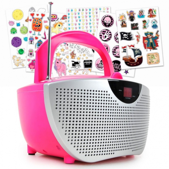 Tragbares CD/Radio - Kids pink CD55