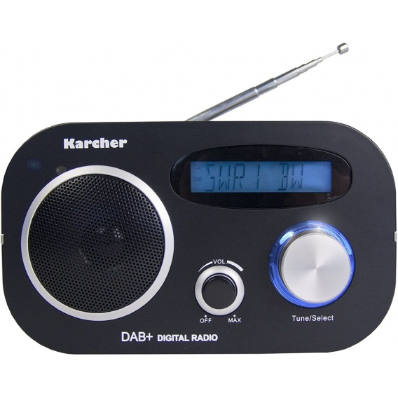 Karcher DAB 2408 DAB+ Digitalradio (FM-Radio, Weckfunktion, Dual-Alarm, Snooze-Funktion)