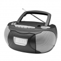 Soundmaster SCD5750 Boombox, CD-Radio, CD-MP3, mit Kassette u. externem Mikrofon Farbe: Schwarz