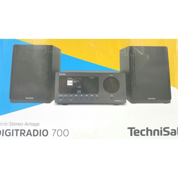 TechniSat DIGITRADIO 700 - Mikro-HiFi System (Internetradio, DAB+, UKW, CD-Player, Bluetooth-Audiostreaming, 40 Watt RMS Stereo-