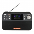 GTmedia Z3B Tragbares DAB-Radio UKW-Radio Digitalradio Bluetooth-Lautsprecher USB-Akku mit zwei Lautsprechern TFT-LCD-Bildschirm