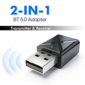 More about KN320 Audio Adapter USB BT 2 in 1 Sender- / Empfängeradapter Mini Portable Earphone Audio Drahtloser Empfänger