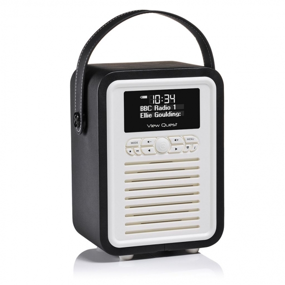 View Quest Retro Mini Radio DAB/DAB+/Bt Inkl. Powerbank, Schwarz