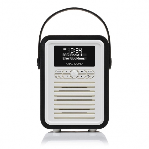 View Quest Retro Mini Radio DAB/DAB+/Bt Inkl. Powerbank, Schwarz