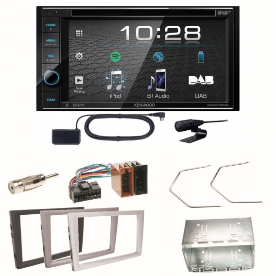 Kenwood DDX-4019DAB DVD Einbauset für Opel Vectra Omega Corsa Signum Meriva