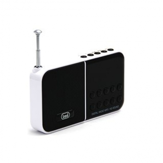 Trevi DR 740 SD Portables FM Radio mit micro SD Weiss