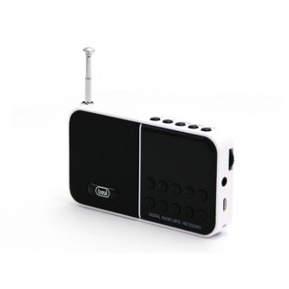 Trevi DR 740 SD Portables FM Radio mit micro SD Weiss