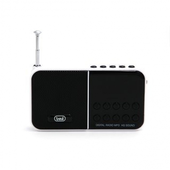 Trevi DR 740 SD Portables FM Radio mit micro SD Weiss