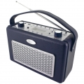 Soundmaster TR50 USB Retro Kofferradio mit MP3 Player, Dunkelblau