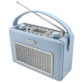 Soundmaster TR50 USB Retro Kofferradio mit MP3 Player, Dunkelblau