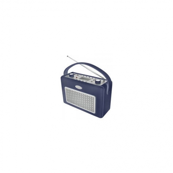 Soundmaster TR50 USB Retro Kofferradio mit MP3 Player, Dunkelblau