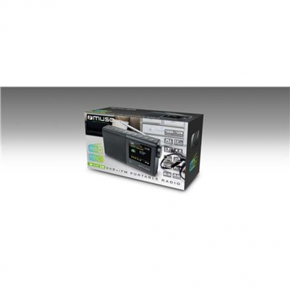 Muse Tragbares Radio M-117 DB Tragbar, Schwarz, UKW, DAB/DAB+