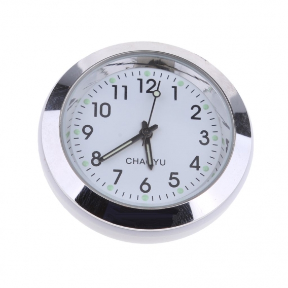 2Pack Car Clock Stilvoller Wecker Metallständer Digital Stick On Clock White