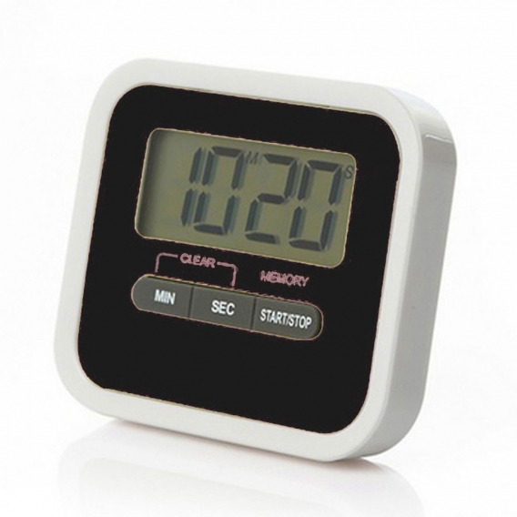 Magnet Kue chentimer 100-Minuten Digital Count Up & Countdown Timer mit rue ckseitigem Staender Clip Lauter Alarm Grosses LCD Di