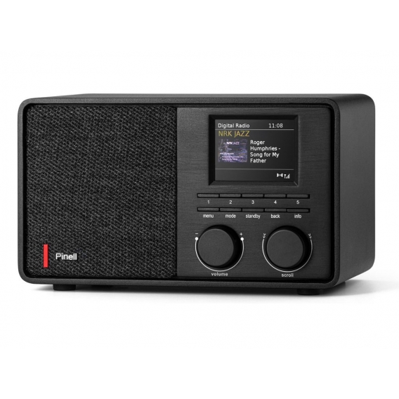 Pinell Internet-Radio, DAB+, FM Tuner, AUX-Anschluss, Bluetooth, schwarz