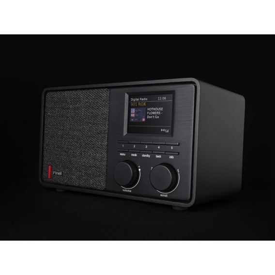 Pinell Internet-Radio, DAB+, FM Tuner, AUX-Anschluss, Bluetooth, schwarz